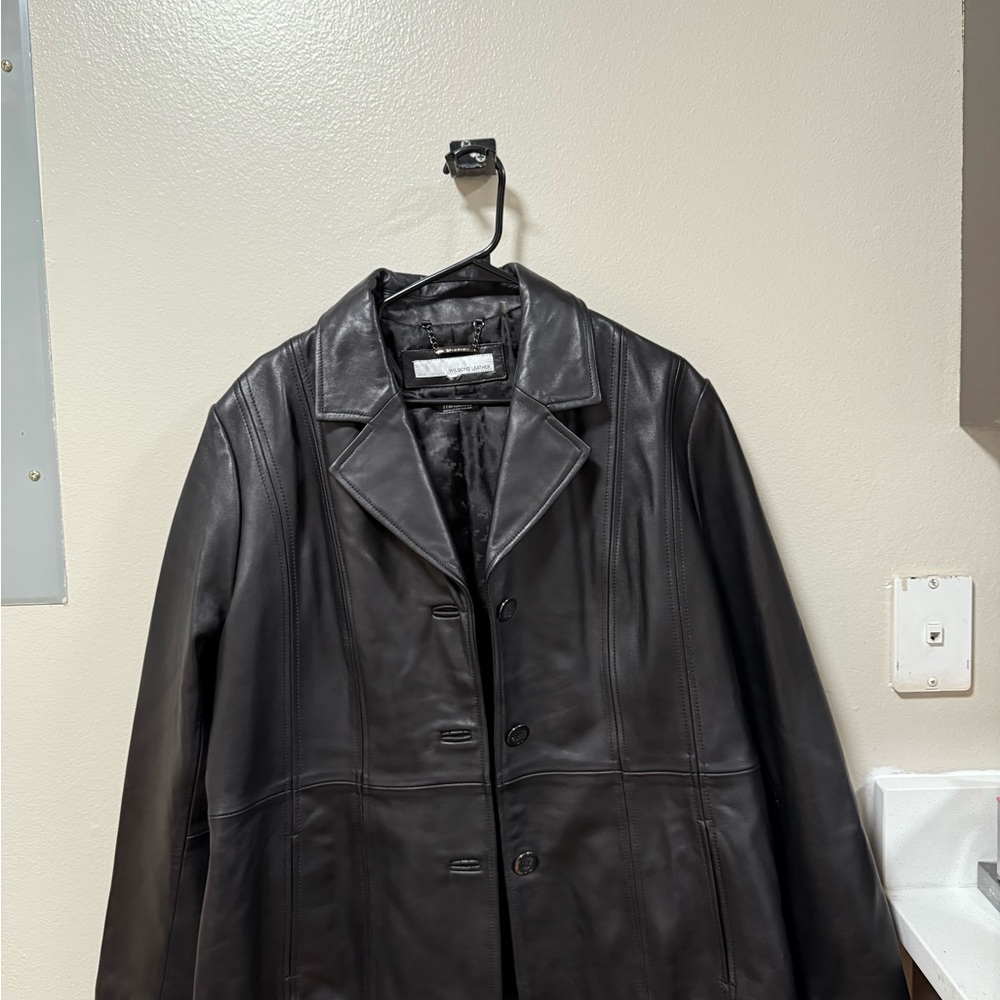 Wilsons Leather Women's Dark Leather Jacket